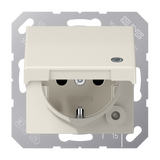 JUNG Steckdose 1f ws glz UP m.BS Klappd AS 1520 BFKLKO IP20 vert