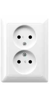 JUNG Steckdose 2f aws glz UP IP20 vert AS 5010 U WW