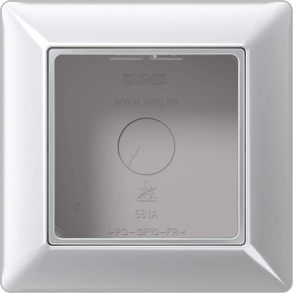 JUNG Gehäuse AP 1f Kst alu glz AP-Geh AS/A / AS 500 Aufputz AS 581 A AL