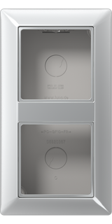 JUNG Gehäuse AP 2f Kst alu glz AP-Geh AS / AS 500 Aufputz AS 582 A AL