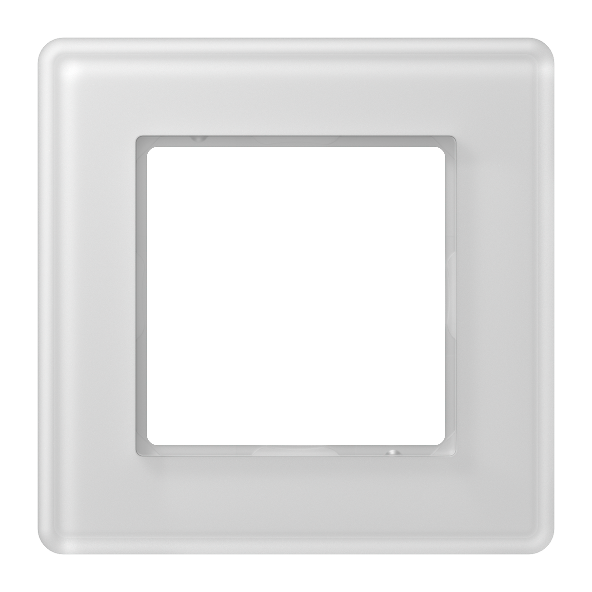 JUNG Einbaurahmen 1f ws mt Glas f.GEB-K AV 581 GLM WW