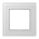JUNG Einbaurahmen 1f ws mt Glas f.GEB-K AV 581 GLM WW