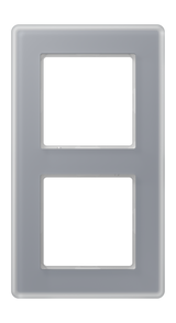JUNG Einbaurahmen 2f gr mt Glas f.GEB-K AV 582 GLM KG