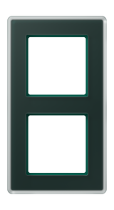JUNG Einbaurahmen 2f gn mt Glas f.GEB-K AV 582 GLM SG