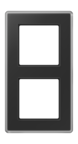JUNG Einbaurahmen 2f sw mt Glas f.GEB-K AV 582 GLM SW