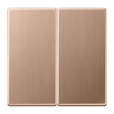 JUNG Bedienelement 2f brz m.Abd BRG 1702 f.Dimmeins f.Schalteins
