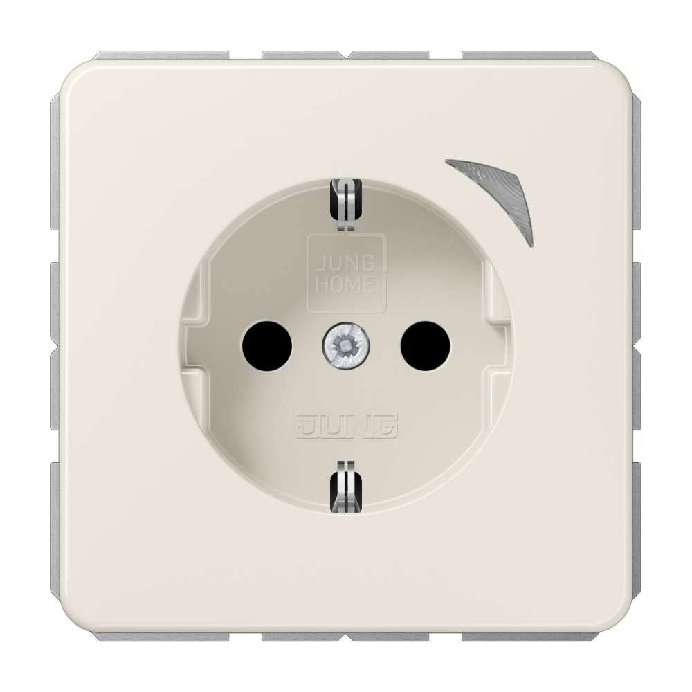 JUNG Steckdose 1f ws glz UP m.BS IP20 BT CD 1521 S vert