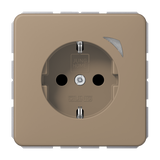 JUNG Steckdose 1f brz mt UP m.BS IP20 BT CD 1521 S GB vert