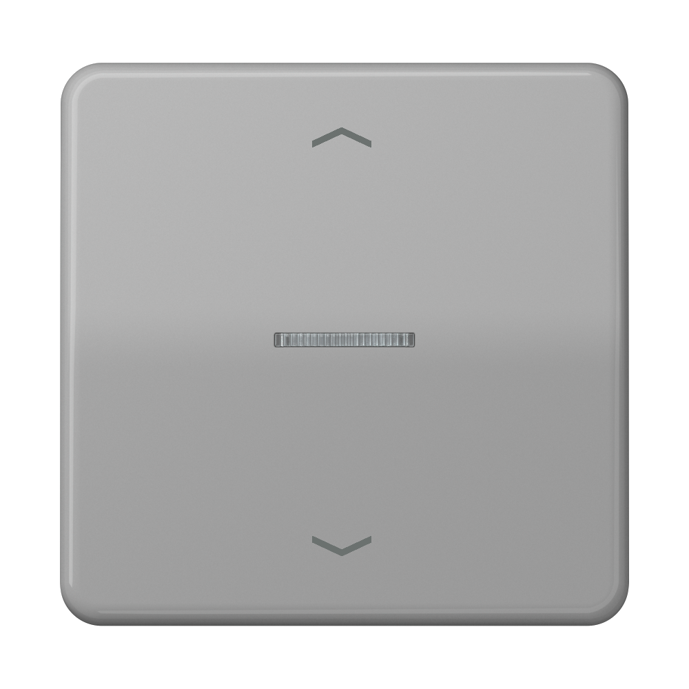 JUNG Bedienelement 1f gr m.Abd glz LED BT CD 17101 P GR f.Dimmeins