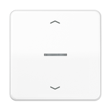 JUNG Bedienelement 1f aws m.Abd glz LED BT CD 17101 P WW f.Dimmeins