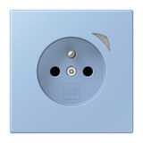 JUNG Steckdose 1f out_moy mt UP m.BS BT LC 1521 F S 207 Schutzk IP20 vert