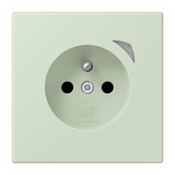 JUNG Steckdose 1f ver_ang_pal mt UP m.BS BT LC 1521 F S 218 Schutzk IP20 vert