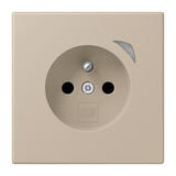 JUNG Steckdose 1f omb_nat_cla mt UP m.BS BT LC 1521 F S 243 Schutzk IP20 vert