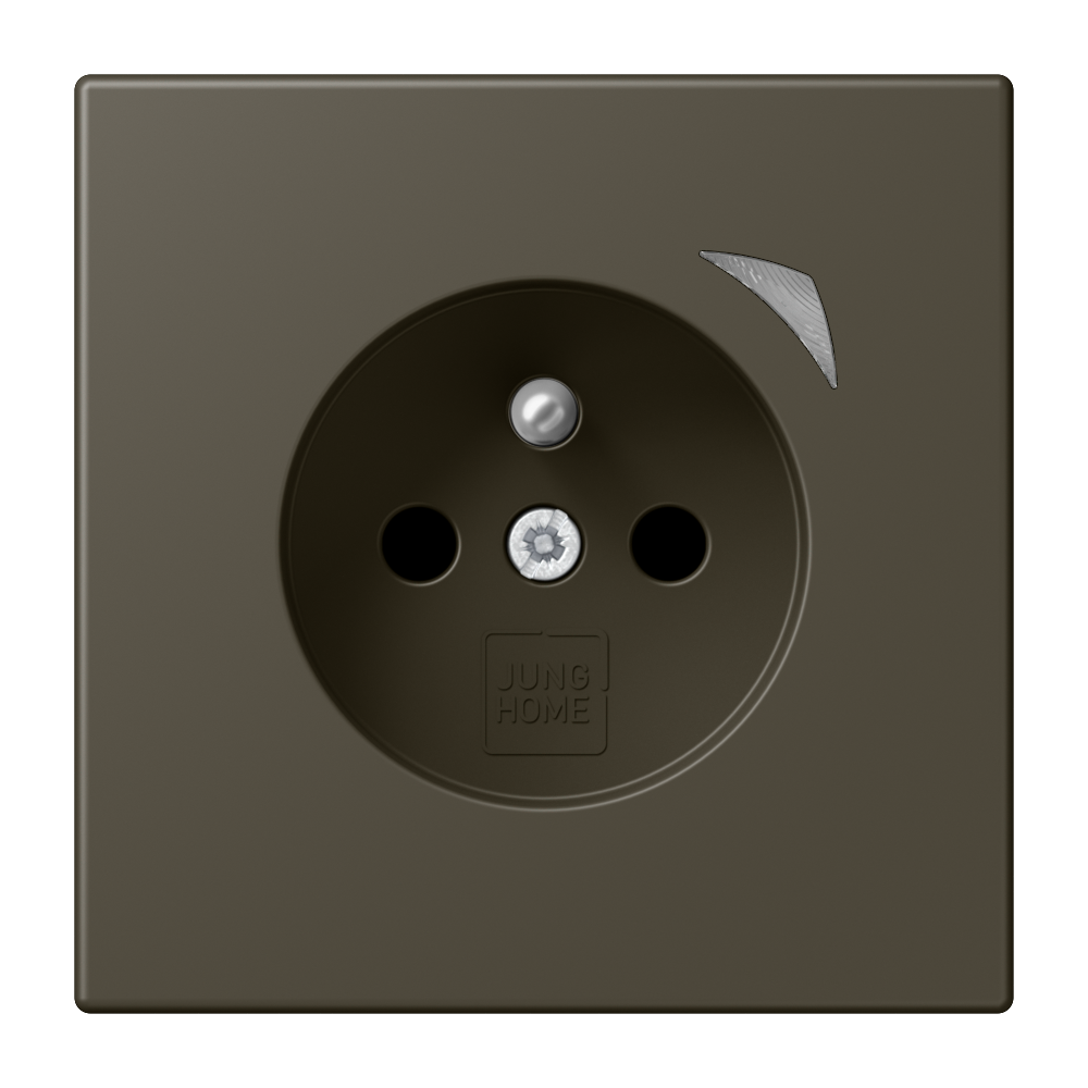 JUNG Steckdose 1f omb_bru_cla mt UP m.BS BT LC 1521 F SE 241 Schutzk IP20 vert