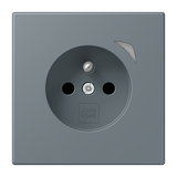 JUNG Steckdose 1f gri_59 mt UP m.BS IP20 BT LC 1521 F SE 251 Schutzk vert