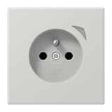JUNG Steckdose 1f gr glz UP m.BS Schutzk BT LS 1521 F SE LG IP20 vert