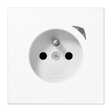 JUNG Steckdose 1f ws glz UP m.BS Schutzk BT LS 1521 F S WW IP2X vert