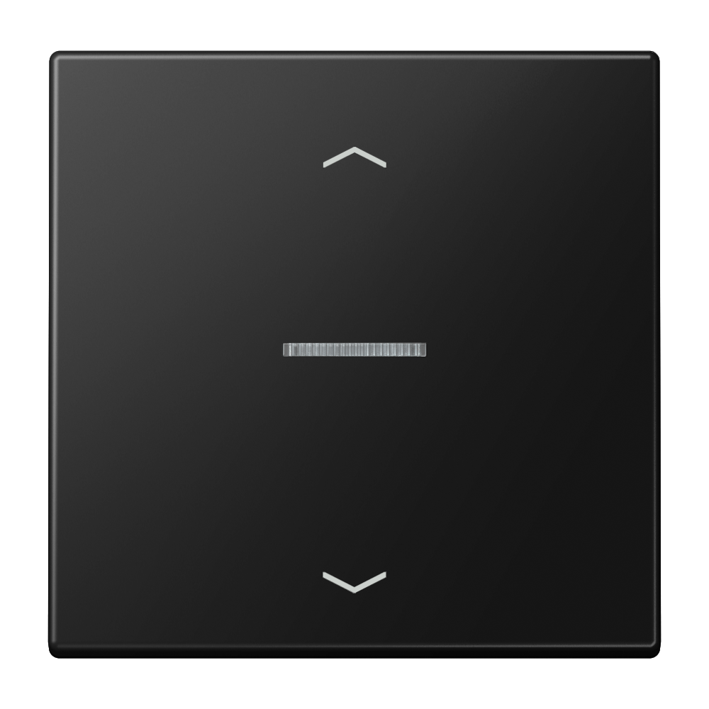 JUNG Bedienelement 1f gra-sw m.Abd mt BT LS 17101 P SWM f.Dimmeins LED