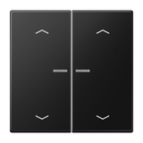 JUNG Bedienelement 2f gra-sw m.Abd mt BT LS 17102 P SWM f.Dimmeins LED