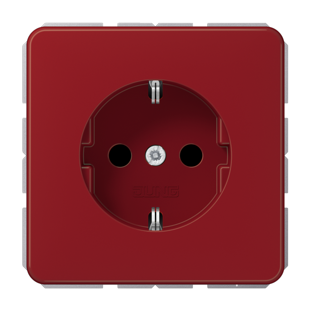JUNG Steckdose 1f rt glz UP IP20 vert CD 1520 BF RT