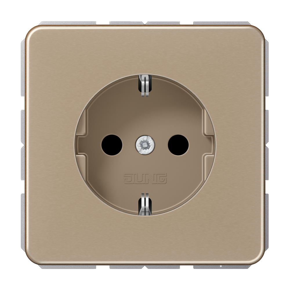 JUNG Steckdose 1f go/brz glz UP IP20 CD 1521 GB