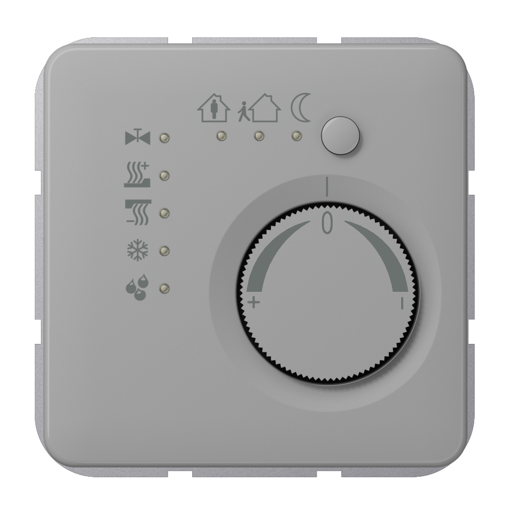 JUNG Raumtemperaturregler UP KNX lgr glz CD 2178 GR Bedienelement VorOrt_Bedien