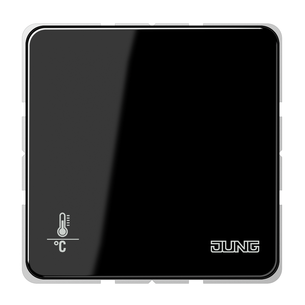 JUNG Raumtemperaturregler UP KNX sw glz CD 2178 ORTS SW Basiselem