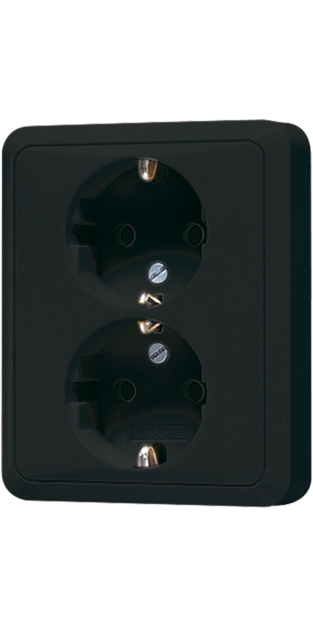 JUNG Steckdose 2f sw glz UP IP20 vert CD 5020 N SW