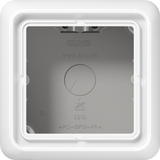 JUNG Gehäuse AP 1f Kst aws glz AP-Geh CD / CD 500 Aufputz CD 581 A WW