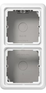 JUNG Gehäuse AP 2f Kst aws glz AP-Geh CD / CD 500 Aufputz CD 582 A WW