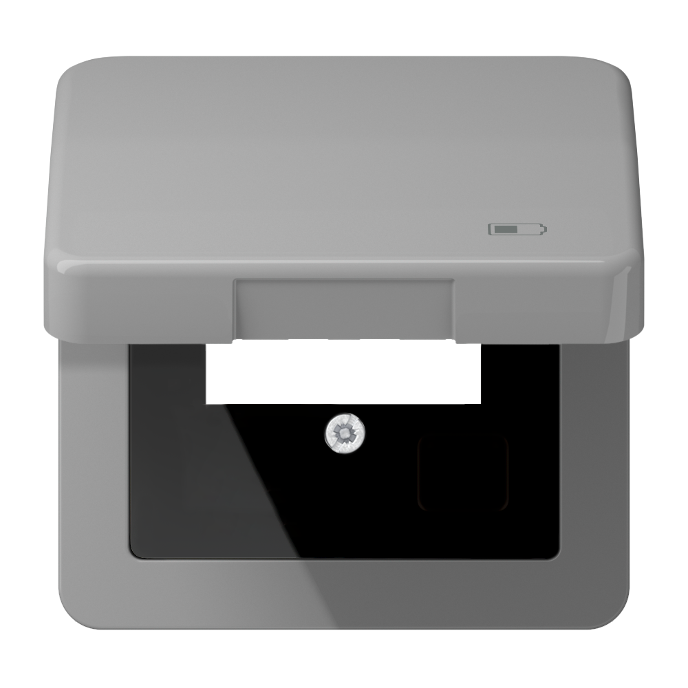 JUNG Klappdeckel gr CD 590 KL USB GR
