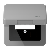 JUNG Klappdeckel gr CD 590 KL USB GR