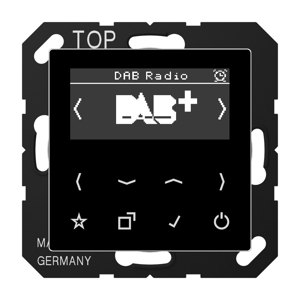 JUNG Radio RDS sw digi 1Weck 16speich AS/A DAB A SW m.NT UKW-Empfänger