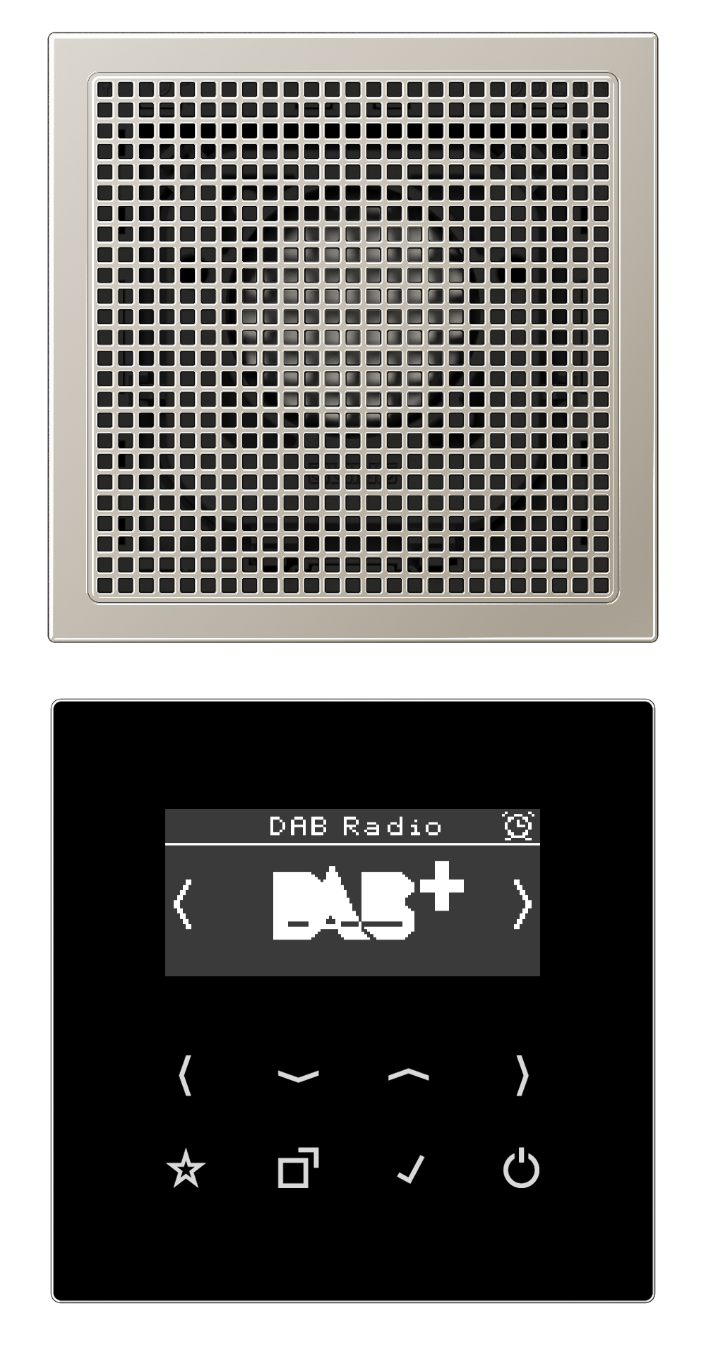 JUNG Radio RDS sw digi 1Weck 16speich LS DAB ES1 m.NT UKW-Empfänger
