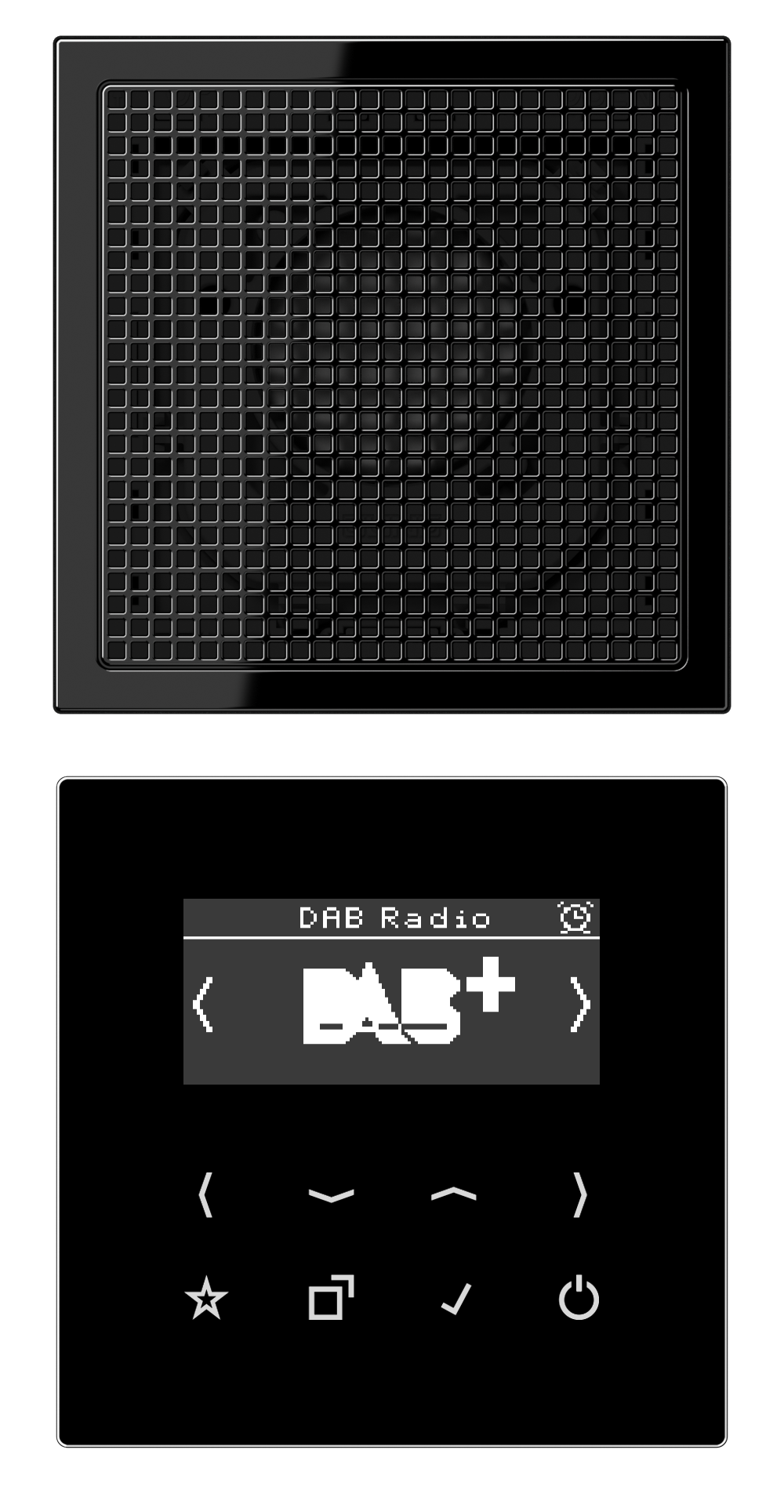 JUNG Radio RDS sw digi 1Weck 16speich LS DAB 1 SW m.NT UKW-Empfänger