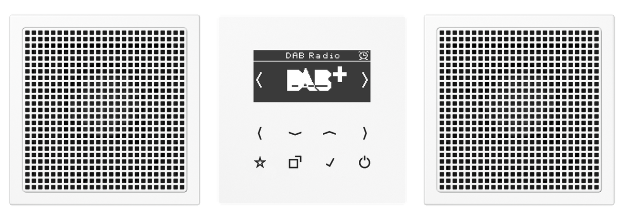 JUNG Radio RDS ws digi 1Weck 16speich LS DAB 2 WW m.NT UKW-Empfänger