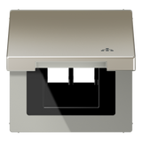 JUNG Einbaurahmen 1f edst mt Klappd LS ES 2990 KL LAN Metall f.GEB-K