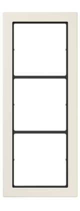 JUNG Einbaurahmen 3f ws glz Kst f.GEB-K LS / FLAT DESIGN FD 983 W