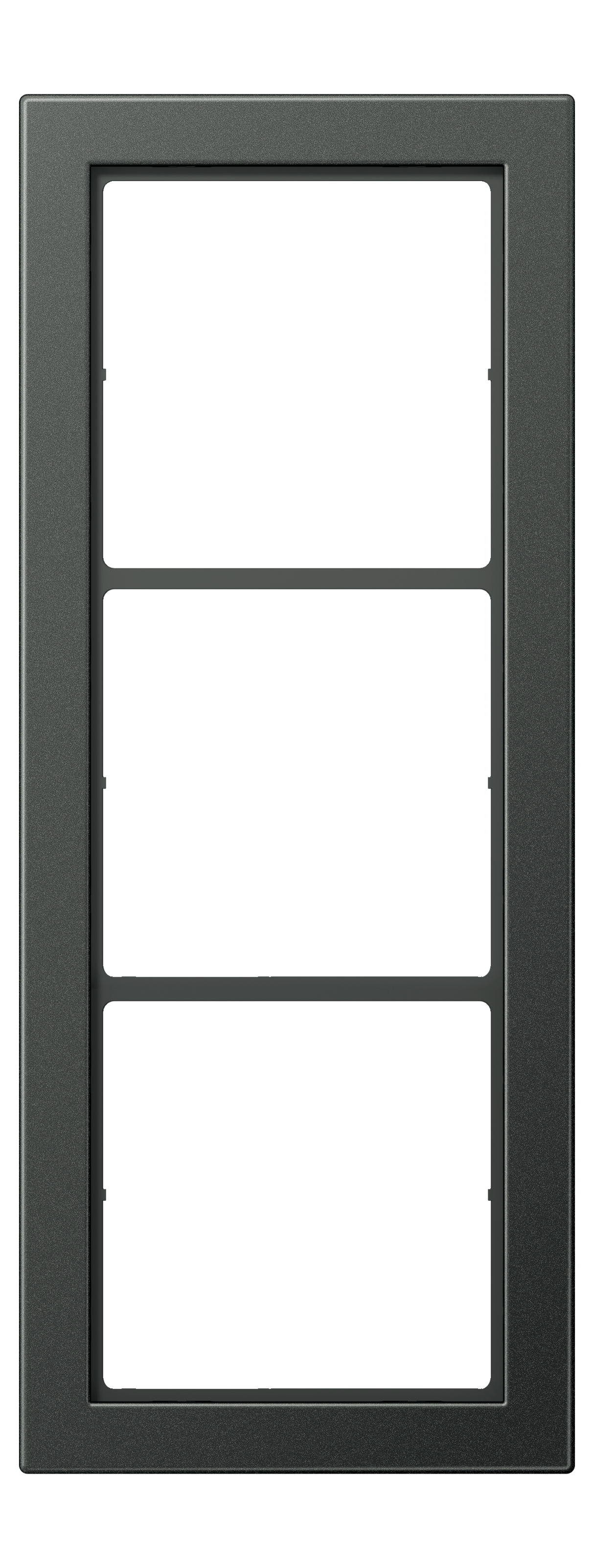 JUNG Einbaurahmen 3f anth mt Metall LS / FLAT DESIGN FDAL 2983 AN f.GEB-K