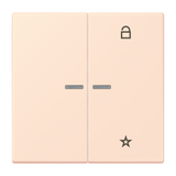 JUNG Bedienelement 2f or_pal m.Abd glz FM LC 1701 226 f.Dimmeins f.Schalteins