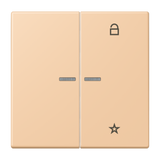 JUNG Bedienelement 2f ter_sie_31 m.Abd FM LC 1701 237 f.Dimmeins f.Schalteins