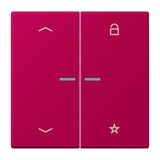 JUNG Bedienelement 2f rou_rub m.Abd mt LS FM LC 1701 P 230 f.Dimmeins LED