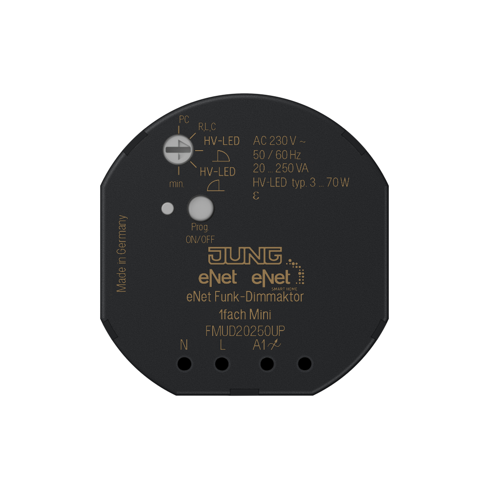 JUNG Funkdimmer uni 20-210W UP eNet FM UD 20250 UP Lichtwertspeicher
