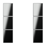JUNG Taste 3t Schalter chr mt LS GCR 2503 TSA f.Bussystem