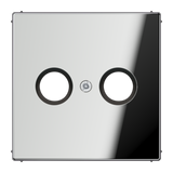 JUNG Zentralplatte Ant.dose 2f chr LS GCR 2990 TV Schraubbef