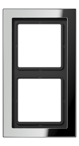 JUNG Einbaurahmen 2f chr glz Metall LS / LS-DESIGN GCRD 2982 f.GEB-K