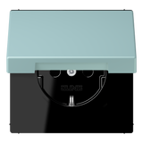 JUNG Steckdose 1f cer_cla UP Klappd IP20 LC 1520 BFKL 214 vert