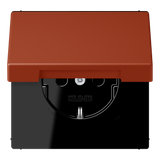 JUNG Steckdose 1f l'ocr_rou UP Klappd LC 1520 BFKL 232 IP20 vert