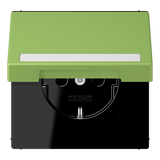 JUNG Steckdose 1f ver_31 mt UP m.BS IP20 LC 1520 BFNAKL 220 Klappd BSF vert