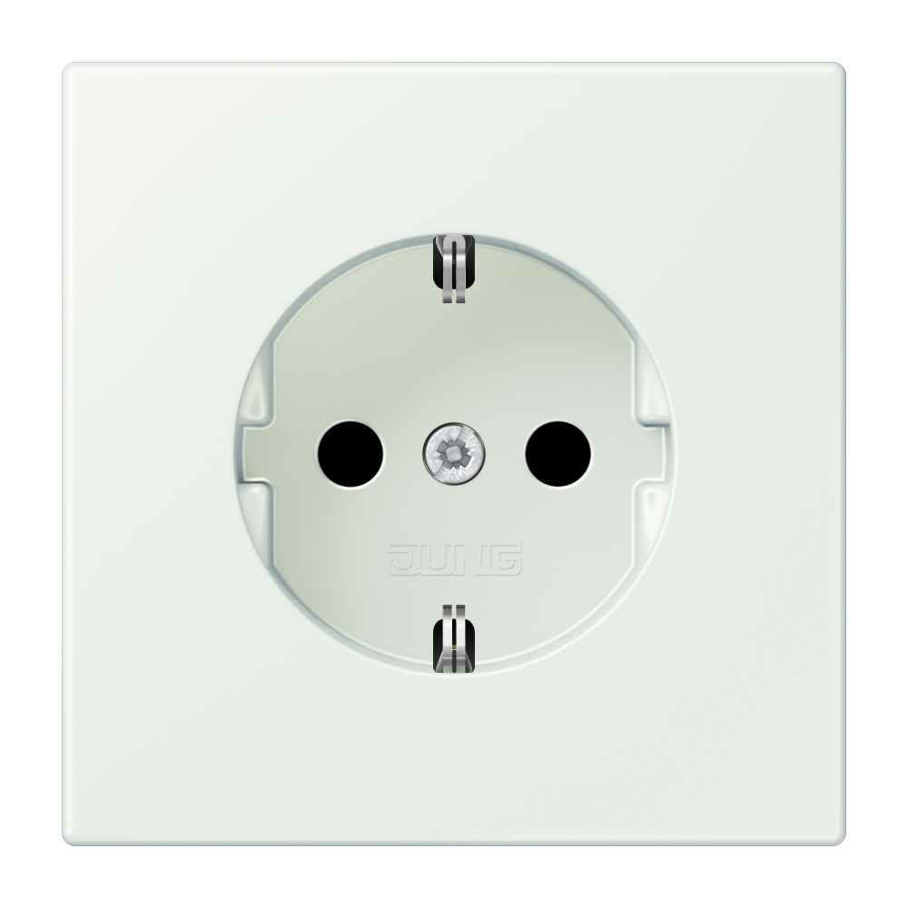 JUNG Steckdose 1f out_gri mt UP m.BS LC 1520 KI 210 IP20 vert